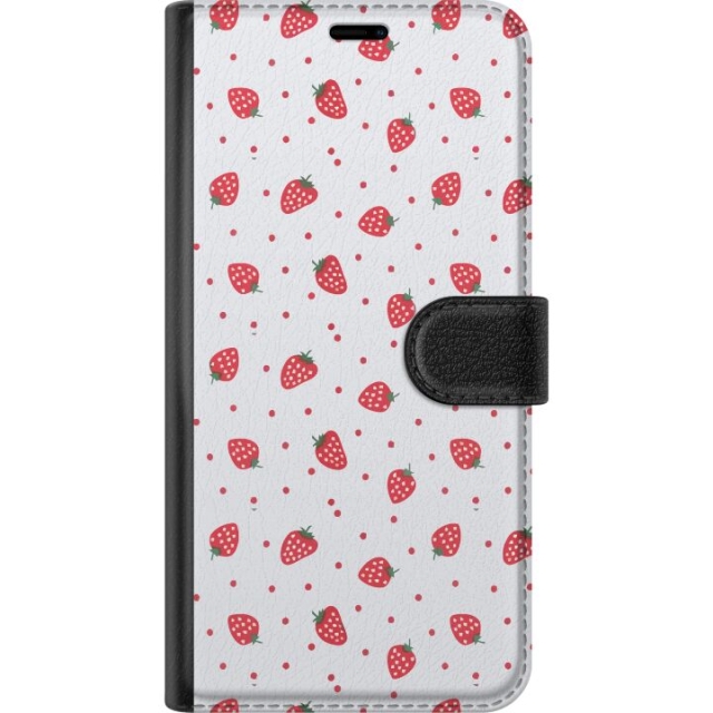 Portemonnee-hoesje voor Asus ROG Phone 7 met Aardbeien ontwerp