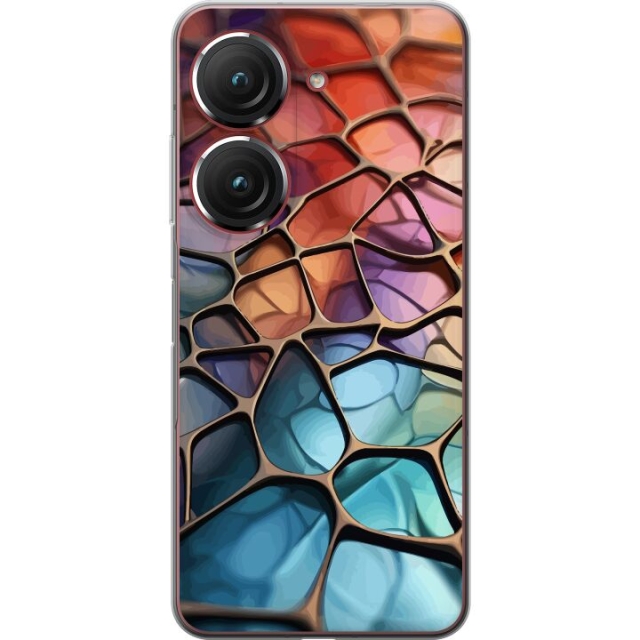 Mobiele hoes voor Asus Zenfone 9 met Metallic patroon ontwerp