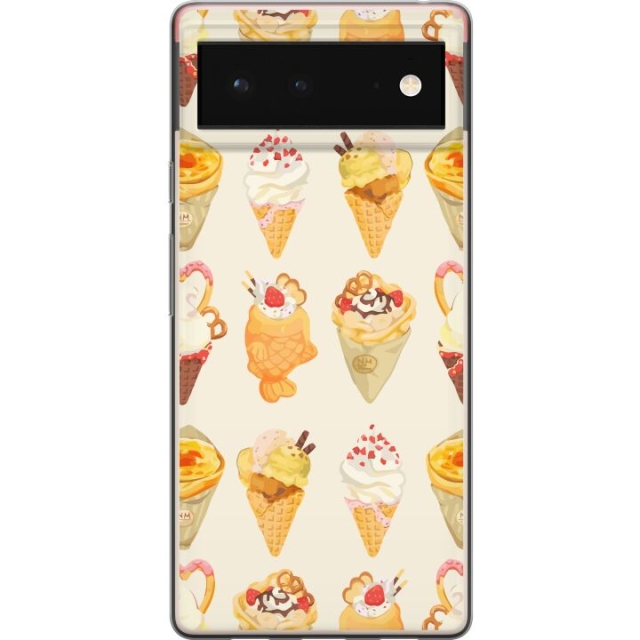 Mobiele hoes voor Google Pixel 6 met Glasachtig ontwerp