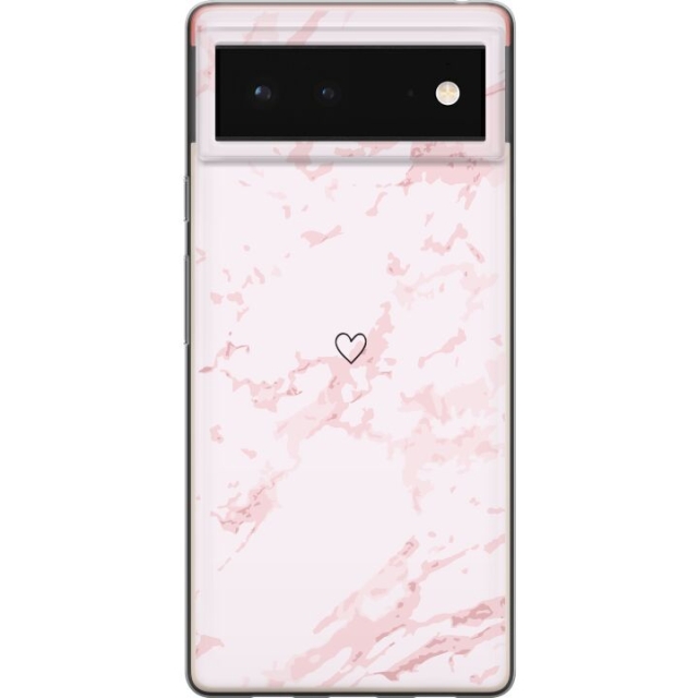 Mobiele hoes voor Google Pixel 6 met Roze Hart ontwerp