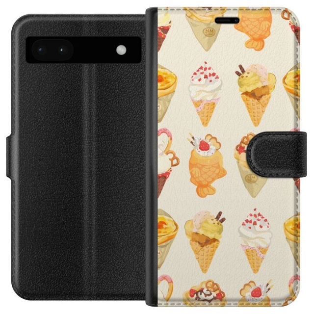 Portemonnee-hoesje voor Google Pixel 6a met Glasachtig ontwerp