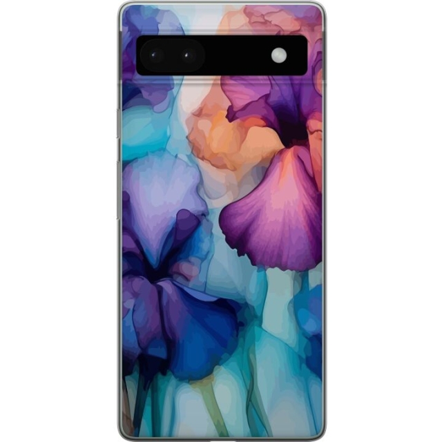 Mobiele hoes voor Google Pixel 6a met Magische bloemen ontwerp