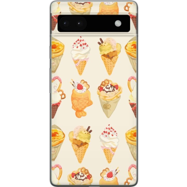 Mobiele hoes voor Google Pixel 6a met Glasachtig ontwerp