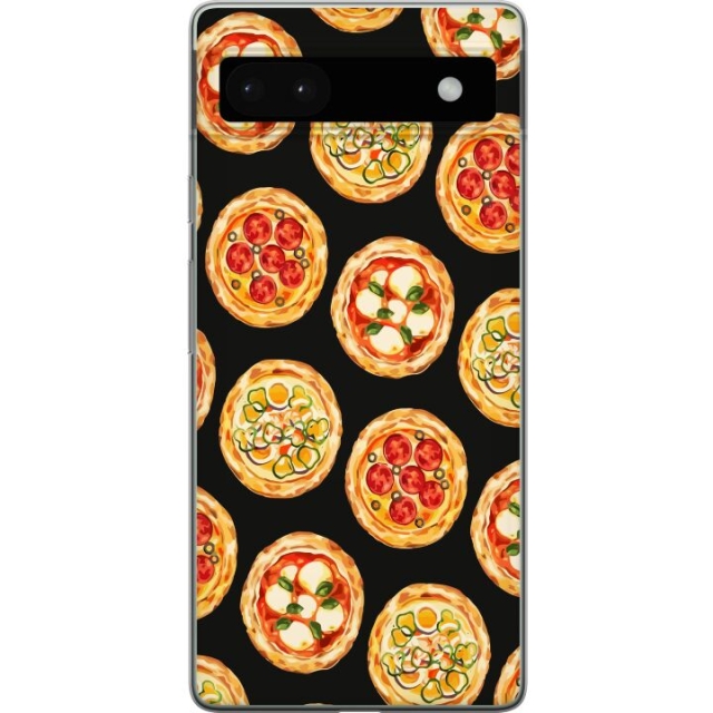 Mobiele hoes voor Google Pixel 6a met Pizza ontwerp