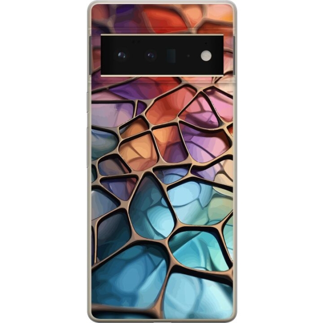 Mobiele hoes voor Google Pixel 6 Pro met Metallic patroon ontwerp