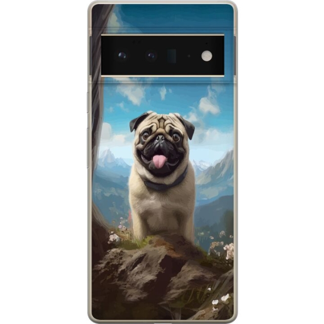 Mobiele hoes voor Google Pixel 6 Pro met Blije Hond ontwerp