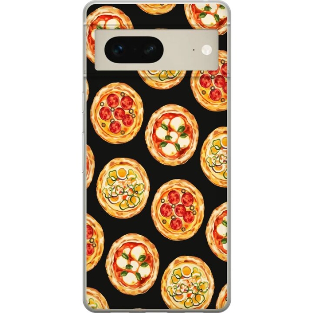 Mobiele hoes voor Google Pixel 7 met Pizza ontwerp