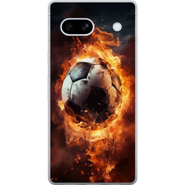 Mobiele hoes voor Google Pixel 7a met Voetbal ontwerp