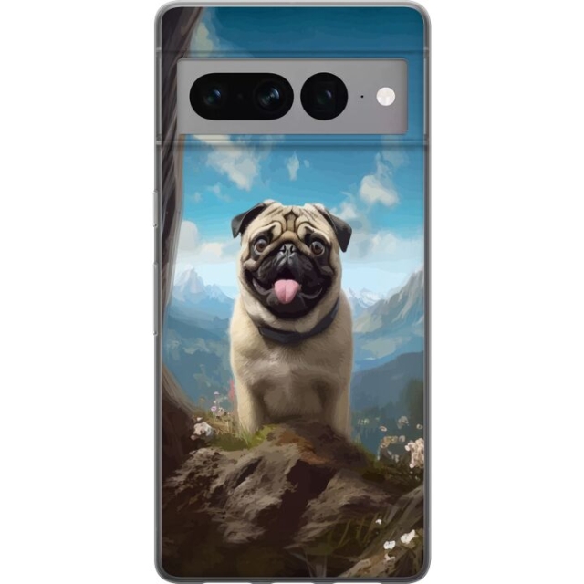 Mobiele hoes voor Google Pixel 7 Pro met Blije Hond ontwerp