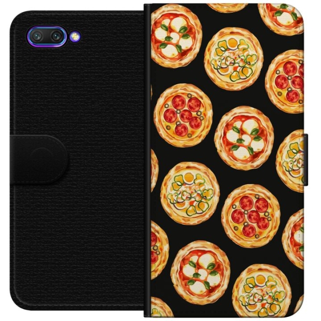 Portemonnee-hoesje voor Honor 10 met Pizza ontwerp