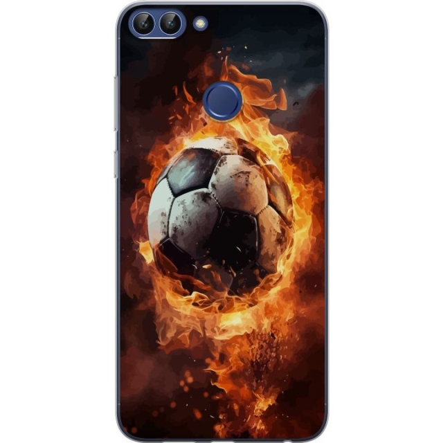 Mobiele hoes voor Huawei P smart met Voetbal ontwerp