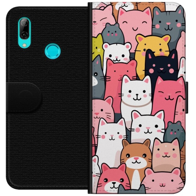 Portemonnee-hoesje voor Huawei P smart 2019 met Kattenpatroon ontwerp