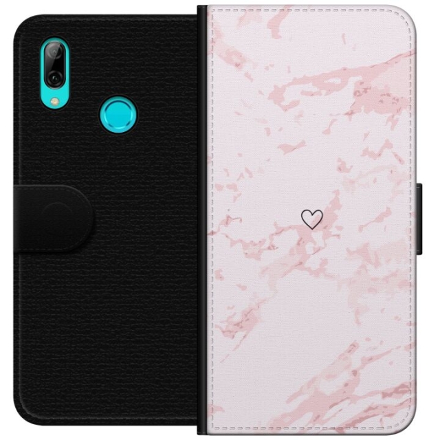 Portemonnee-hoesje voor Huawei P smart 2019 met Roze Hart ontwerp