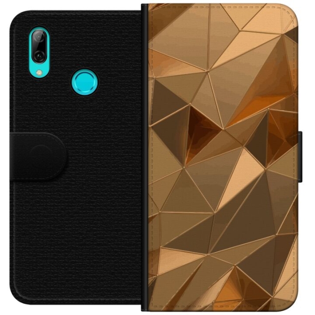 Portemonnee-hoesje voor Huawei P smart 2019 met 3D Goud ontwerp