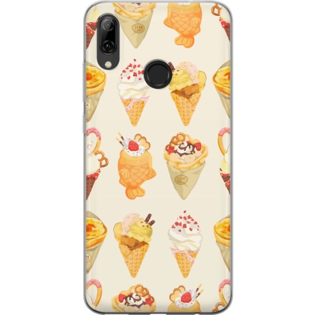 Mobiele hoes voor Huawei P smart 2019 met Glasachtig ontwerp