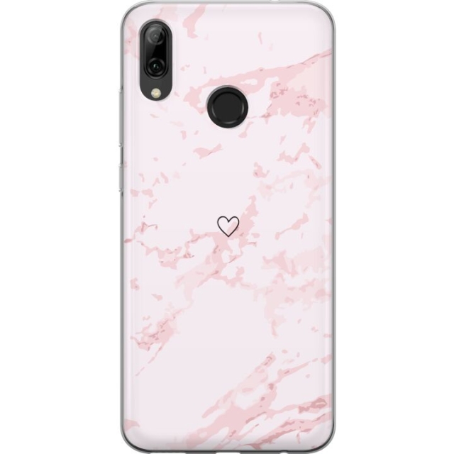 Mobiele hoes voor Huawei P smart 2019 met Roze Hart ontwerp