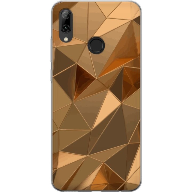Mobiele hoes voor Huawei P smart 2019 met 3D Goud ontwerp
