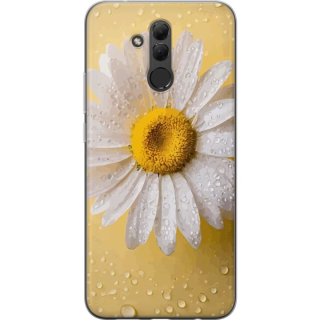 Mobiele hoes voor Huawei Mate 20 lite met Porseleinbloem ontwerp
