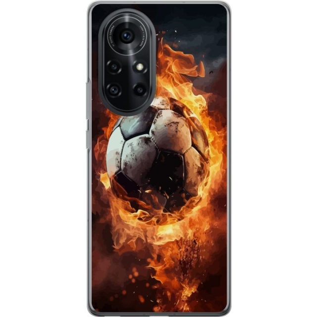Mobiele hoes voor Huawei nova 8 Pro met Voetbal ontwerp