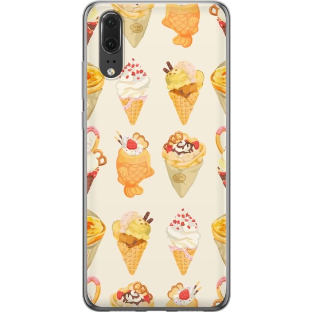 Mobiele hoes voor Huawei P20 met Glasachtig ontwerp