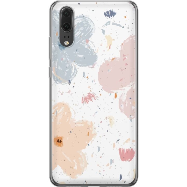 Mobiele hoes voor Huawei P20 met Bloemen ontwerp