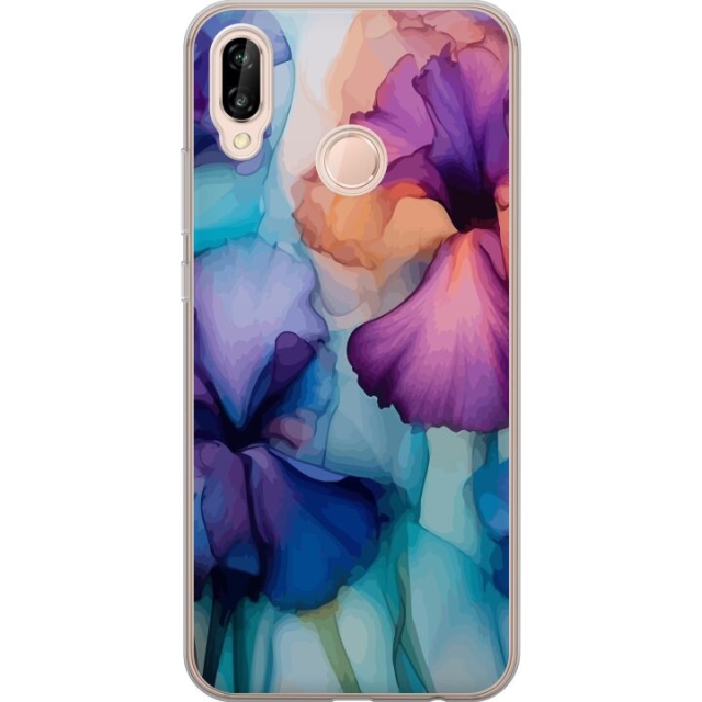 Mobiele hoes voor Huawei P20 lite met Magische bloemen ontwerp