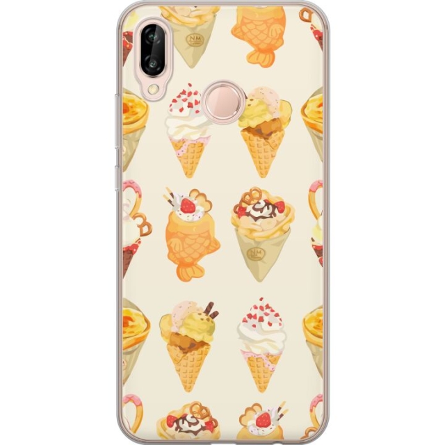 Mobiele hoes voor Huawei P20 lite met Glasachtig ontwerp