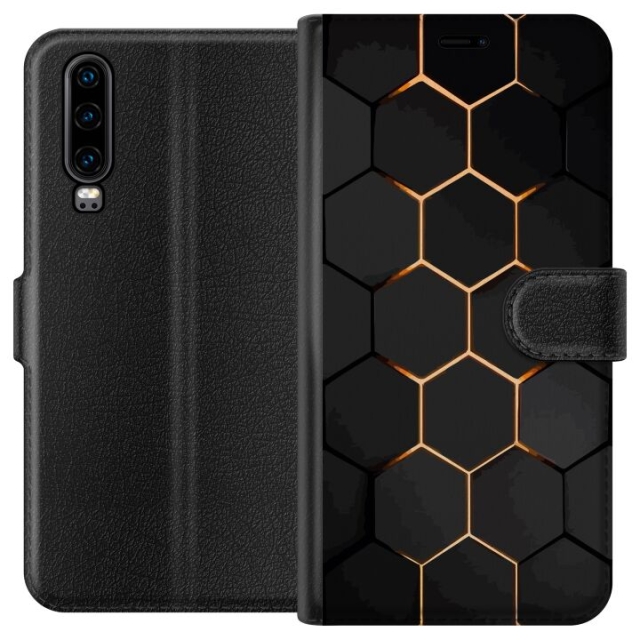 Portemonnee-hoesje voor Huawei P30 met Luxe Patroon ontwerp