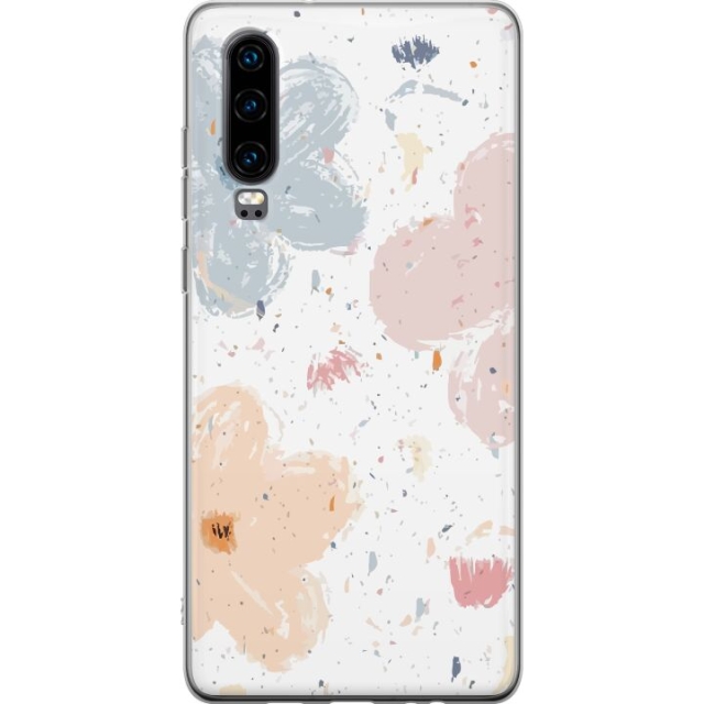 Mobiele hoes voor Huawei P30 met Bloemen ontwerp