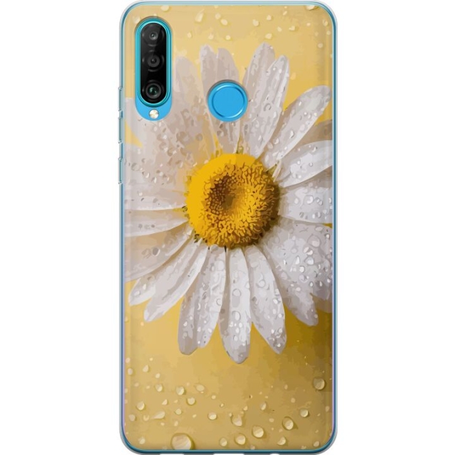 Mobiele hoes voor Huawei P30 lite met Porseleinbloem ontwerp