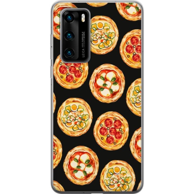 Mobiele hoes voor Huawei P40 met Pizza ontwerp