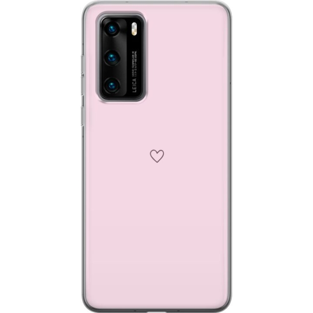 Mobiele hoes voor Huawei P40 met Hart ontwerp