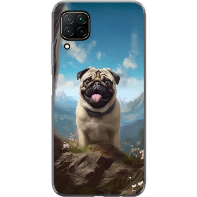 Mobiele hoes voor Huawei P40 lite met Blije Hond ontwerp