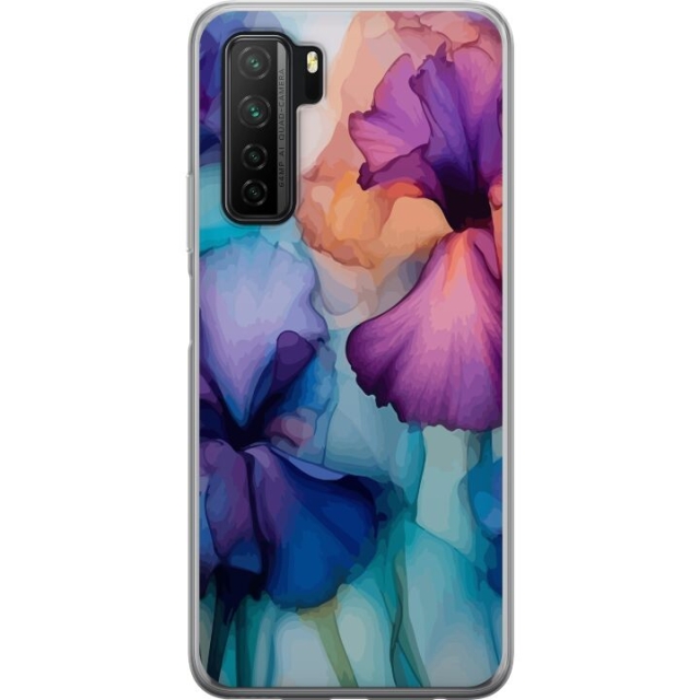 Mobiele hoes voor Huawei P40 lite 5G met Magische bloemen ontwerp