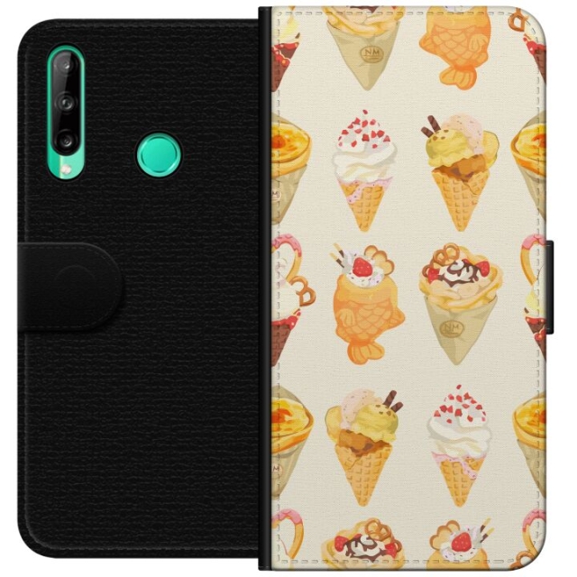 Portemonnee-hoesje voor Huawei P40 lite E met Glasachtig ontwerp