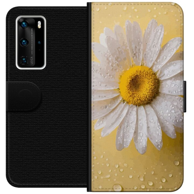 Portemonnee-hoesje voor Huawei P40 Pro met Porseleinbloem ontwerp