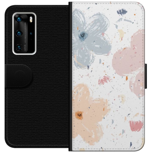 Portemonnee-hoesje voor Huawei P40 Pro met Bloemen ontwerp