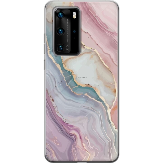 Mobiele hoes voor Huawei P40 Pro met Marmer ontwerp