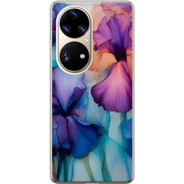 Mobiele hoes voor Huawei P50 Pro met Magische bloemen ontwerp