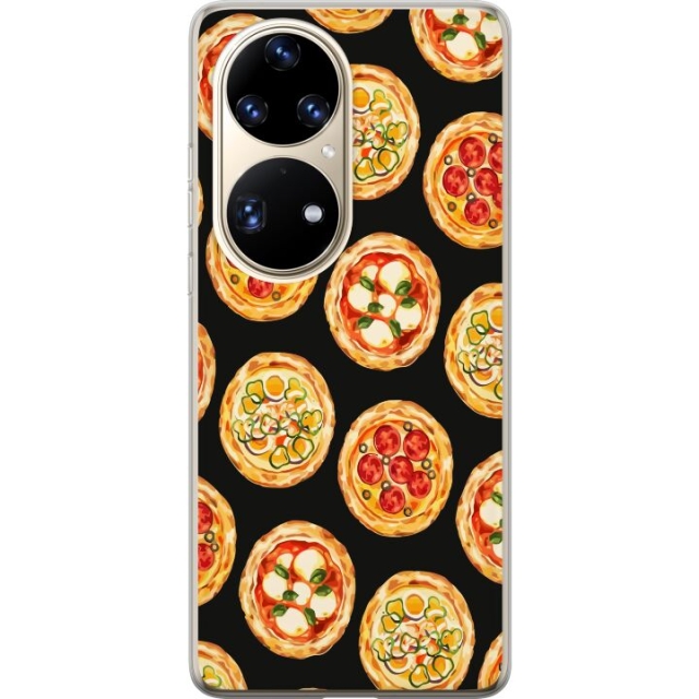 Mobiele hoes voor Huawei P50 Pro met Pizza ontwerp