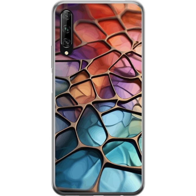 Mobiele hoes voor Huawei P smart Pro 2019 met Metallic patroon ontwerp