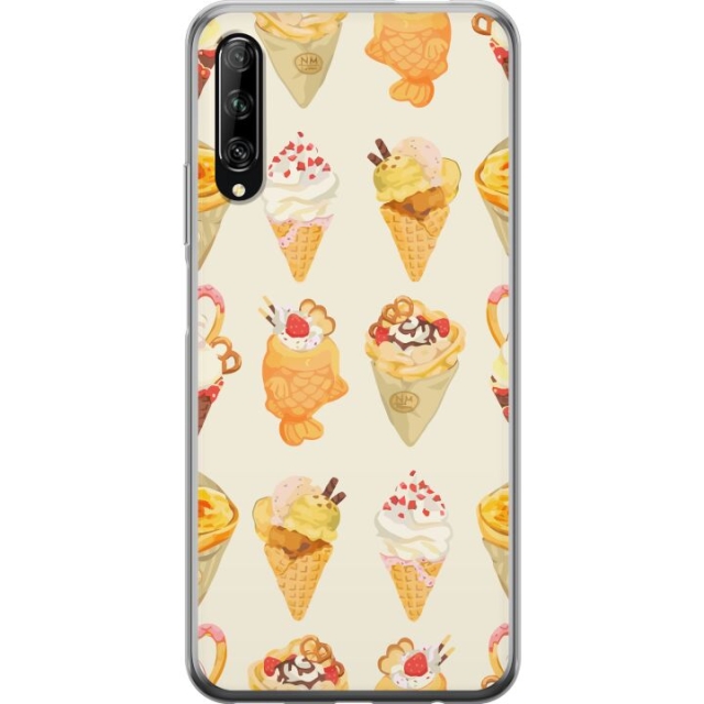 Mobiele hoes voor Huawei P smart Pro 2019 met Glasachtig ontwerp