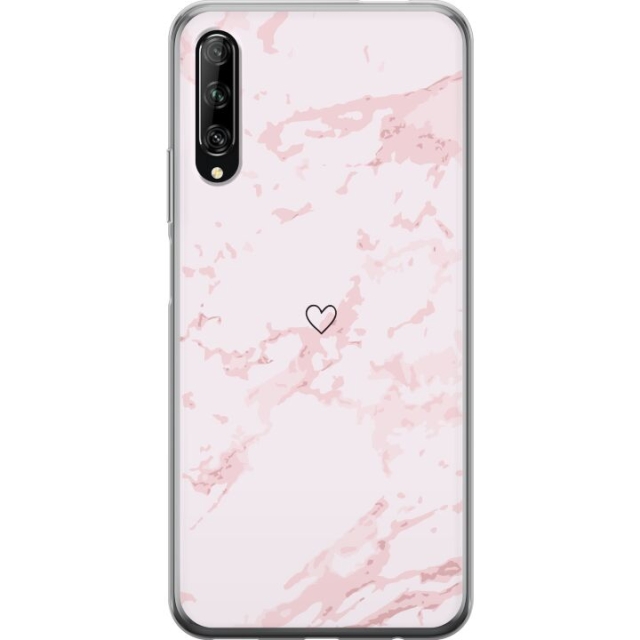 Mobiele hoes voor Huawei P smart Pro 2019 met Roze Hart ontwerp