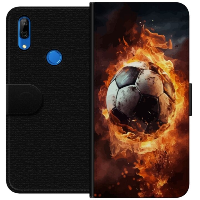 Portemonnee-hoesje voor Huawei P Smart Z met Voetbal ontwerp