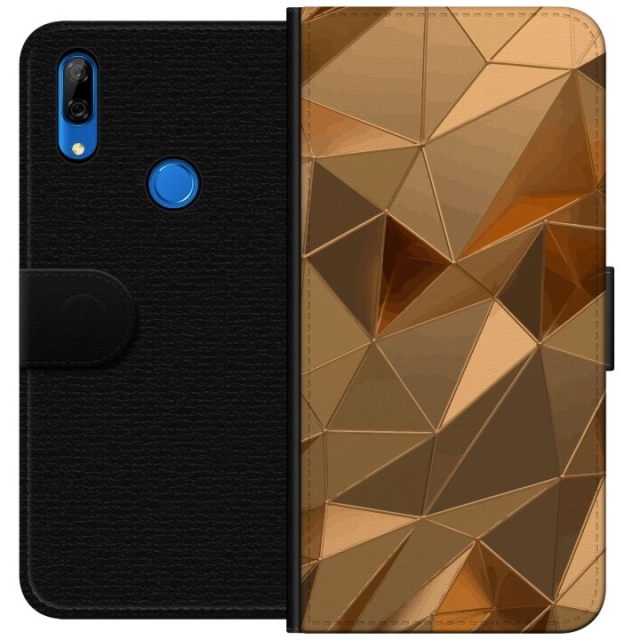 Portemonnee-hoesje voor Huawei P Smart Z met 3D Goud ontwerp