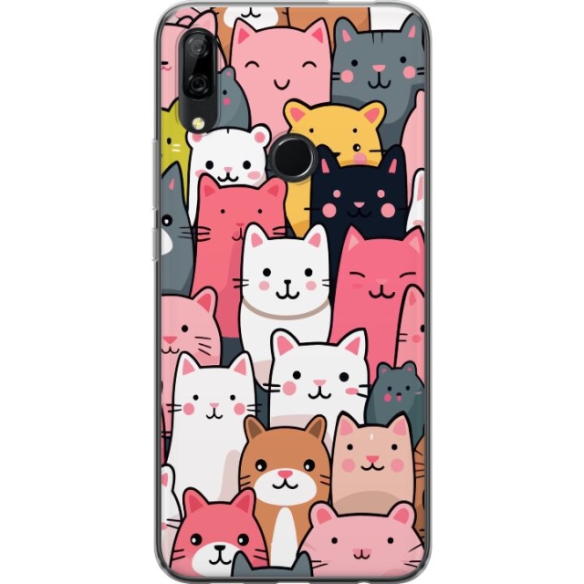 Mobiele hoes voor Huawei P Smart Z met Kattenpatroon ontwerp