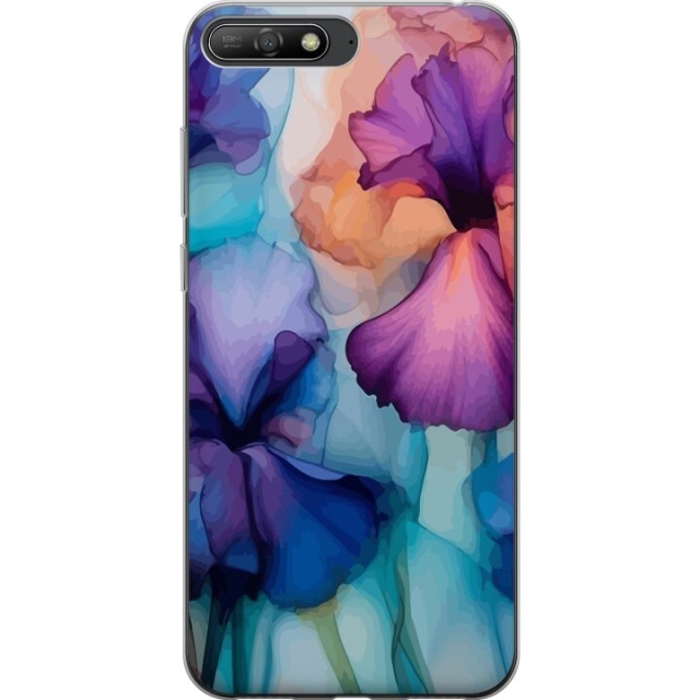 Mobiele hoes voor Huawei Y6 (2018) met Magische bloemen ontwerp