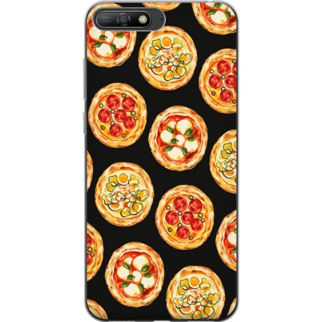 Mobiele hoes voor Huawei Y6 (2018) met Pizza ontwerp