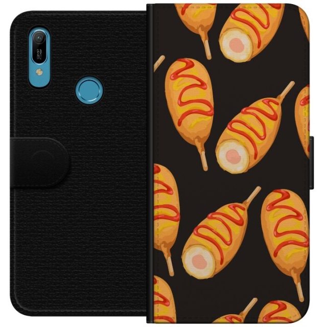 Portemonnee-hoesje voor Huawei Y6 (2019) met Kippenpoot ontwerp