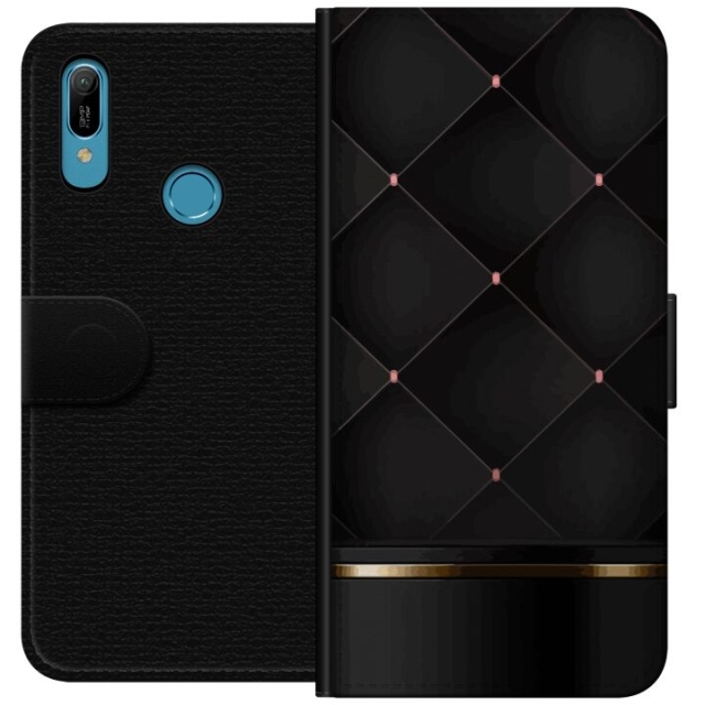 Portemonnee-hoesje voor Huawei Y6 (2019) met Luxe lijn ontwerp